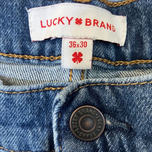 Lucky Brand 363 Vintage Straight Medium Wash Denim Jeans Size 36x30 Blue AN EXC - Picture 3 of 12